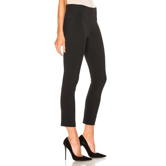 Veronica Beard Zip Back Scuba Pants Black Ankle Cropped Capsule Minimalist F11 - Picture 6 of 8